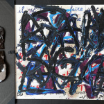 Les têtes et les mots : David Cohen expose à Paris à la galerie Rachel Hardouin