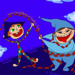 Les Aventures d'Arlequin au Théâtre Pixel