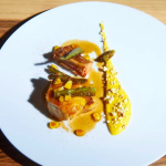 La recette de la volaille au jus et maïs de Julien Boscus, chef d'Origines