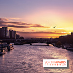 Visuel Paris - coucher de soleil - Seine