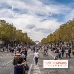 Champs Elysées piéton et Arc de Triomphe empaqueté