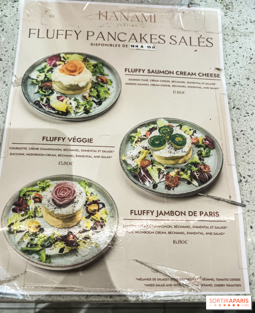 Hanami Tea Time, nos photos - carte - menu salé - fix