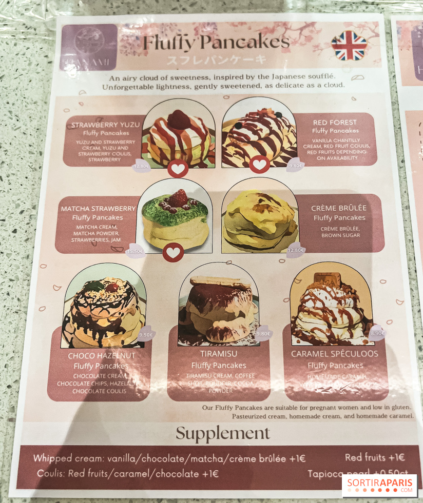 Hanami Tea Time, nos photos - carte - menu - prix