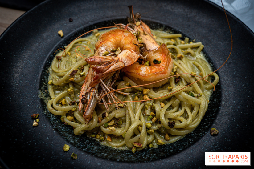 La Vela, le restaurant italien - méditerranéen de Boulogne - pâtes - linguine - la vela - gambas