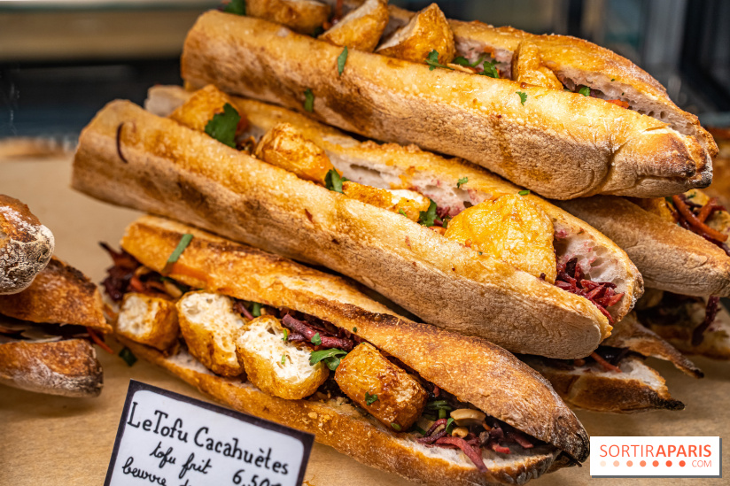 Boulangerie artisanale MieMie, levain et farines anciennes Paris 11e - sandwich végétarien