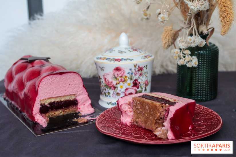 Les bûches de Noël 2022 d'oh oui!, la pâtisserie sans sucres IG bas- buche fruits rouges