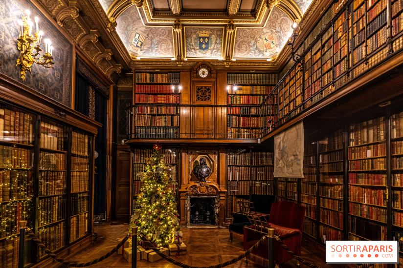 Château de Chantilly Noël 2022 - cabinet des livres