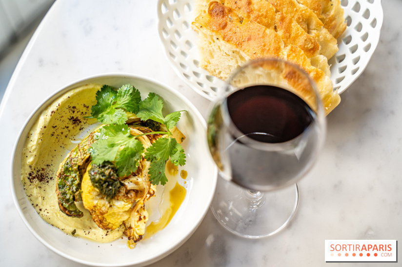 Alluma Restaurant - chou fleur doré - herbes