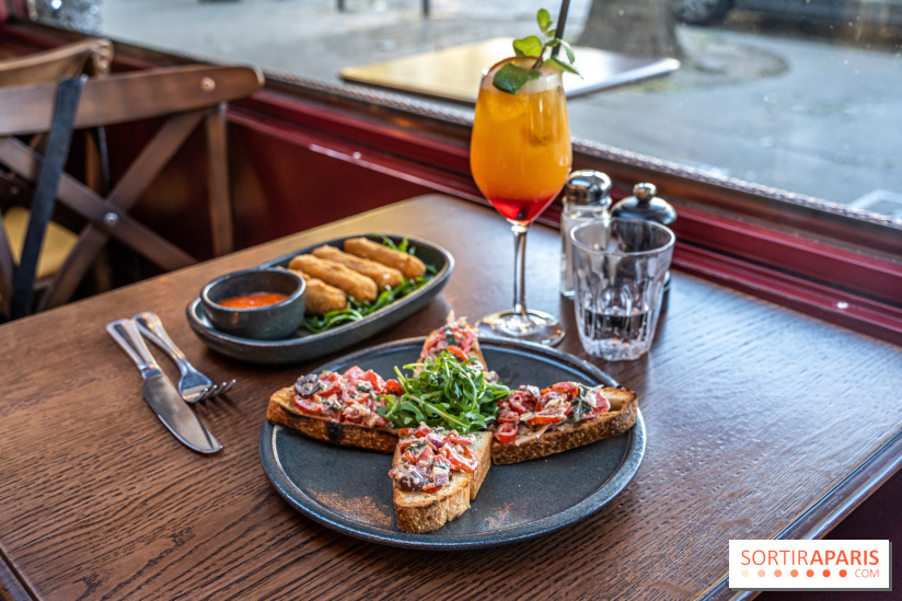 Raclette italienne chez I Grappoli à Paris - entrée - bruschetta