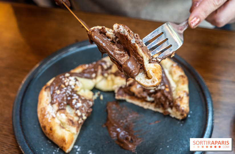 Raclette italienne chez I Grappoli à Paris - pizza nutella