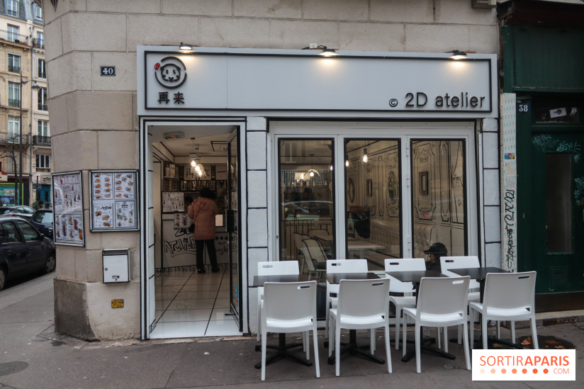 2D atelier, le salon de thé en noir et blanc