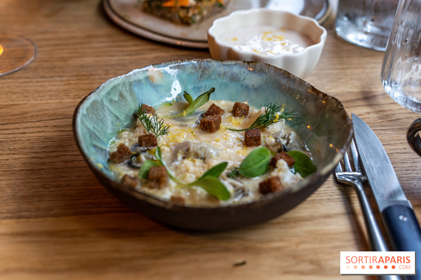 Ambos restaurant Paris - Cristina et Pierre Chomet - chou fleur - huitre
