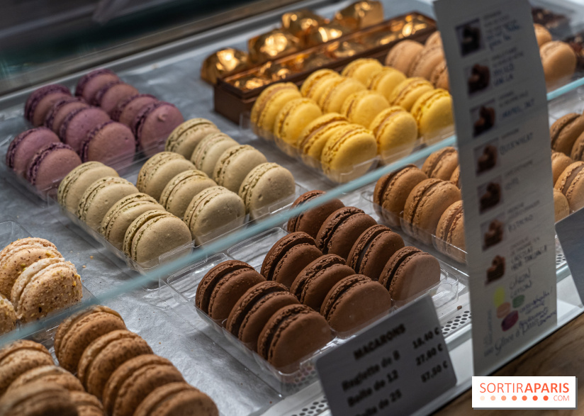 Chocolats chauds de Une Glace à Paris -  macarons glacés