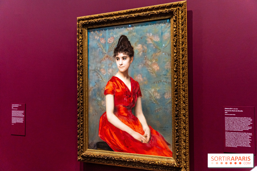 Exposition Pastels, de Millet à Redon au Musée d'Orsay - Emile Lévy - Portrait de Marie de Héredia
