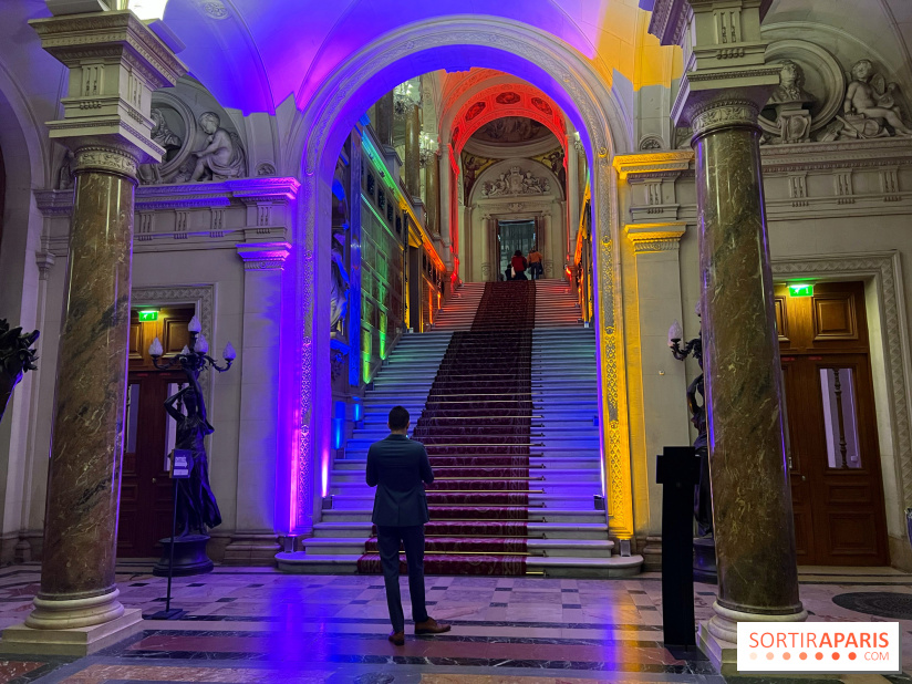 Nuit des Fiertés - Visuel Hôtel de Ville intérieur LGBTQIA+