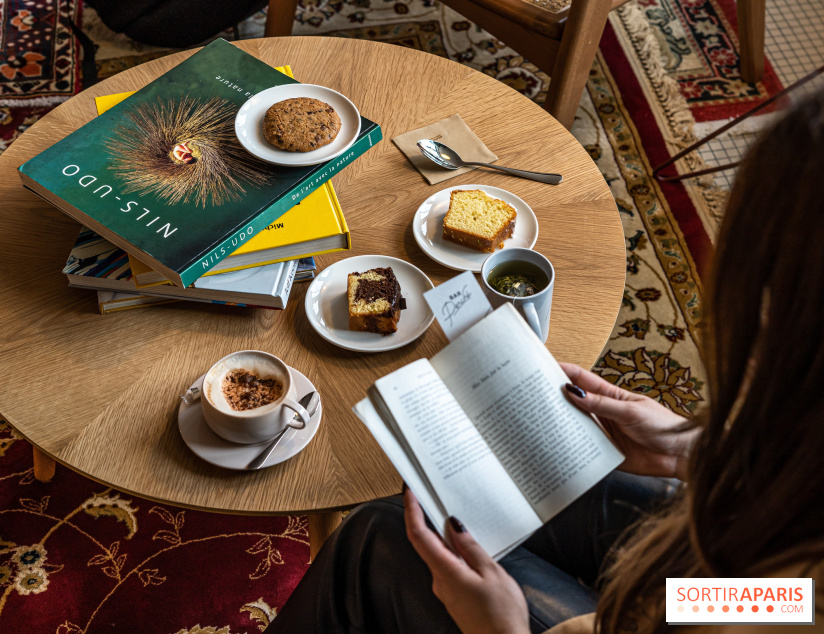 Bar Perché, café littéraire - terrasse du Printemps Haussmann  -  A7C6674