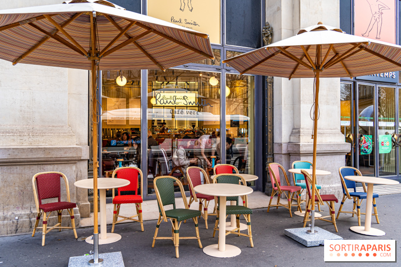 Café Paul Smith, le créateur de mode s'approprie le Café Vert du Printemps Haussmann -  A7C6745