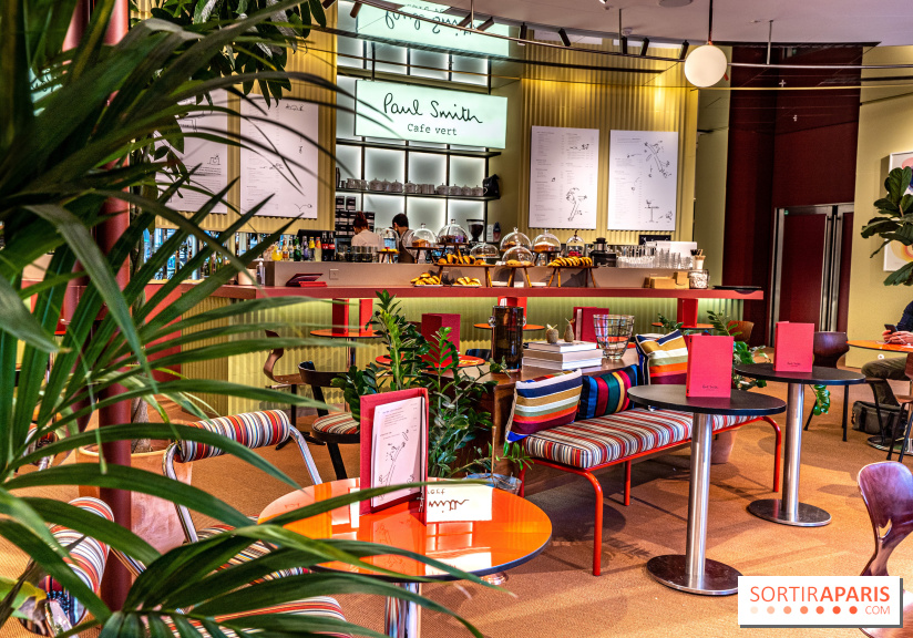 Café Paul Smith, le créateur de mode s'approprie le Café Vert du Printemps Haussmann -  A7C6708 HDR