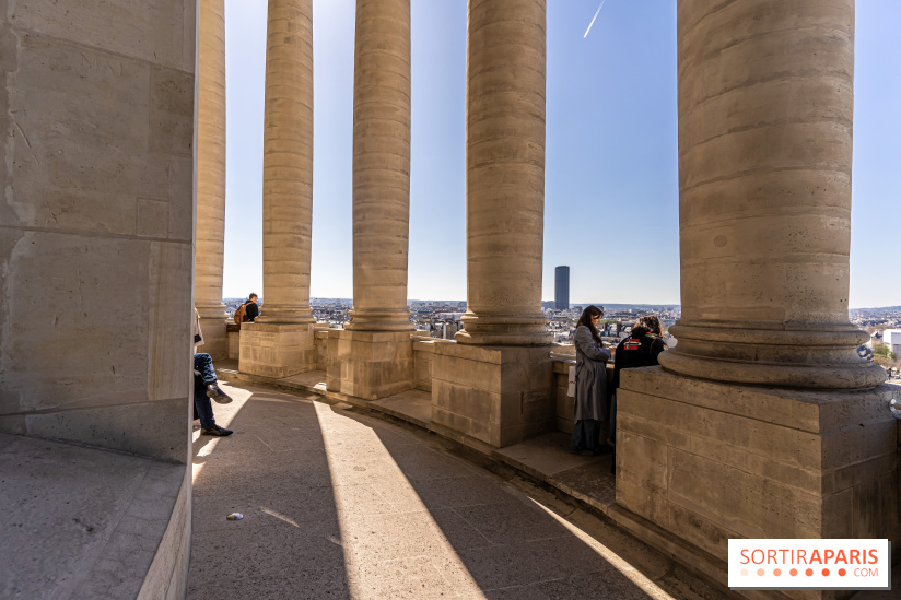Le panorama du Panthéon - l'une des plus belles vues de Paris à 360° - colonnes