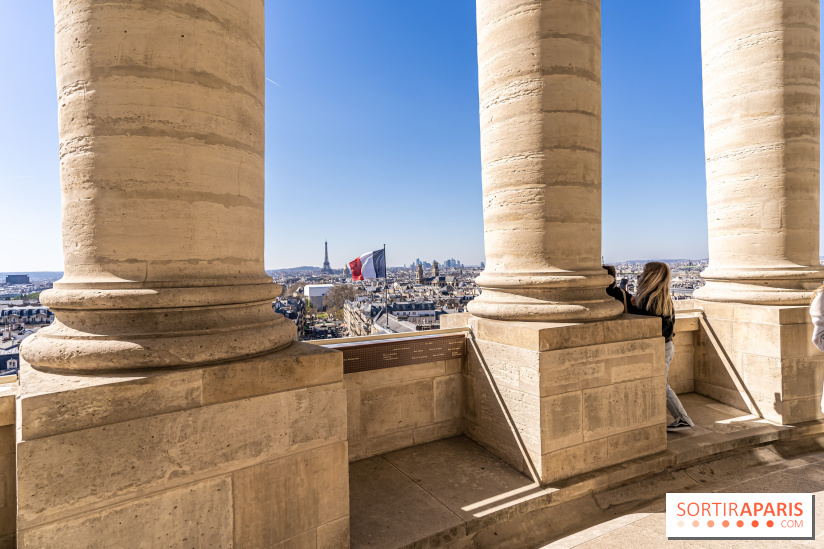 Le panorama du Panthéon - l'une des plus belles vues de Paris à 360° - colonne