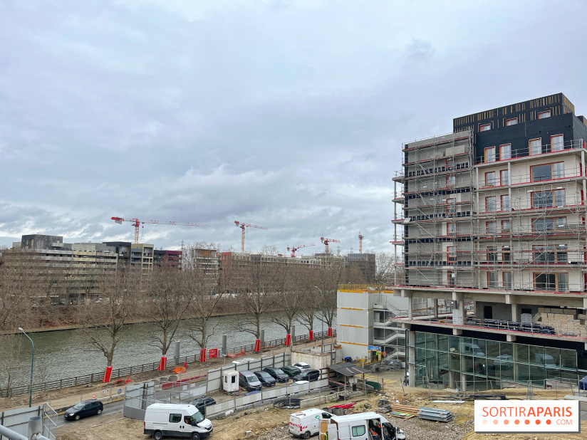 Jeux Olympiques de Paris 2024 : chantier du village des athlètes