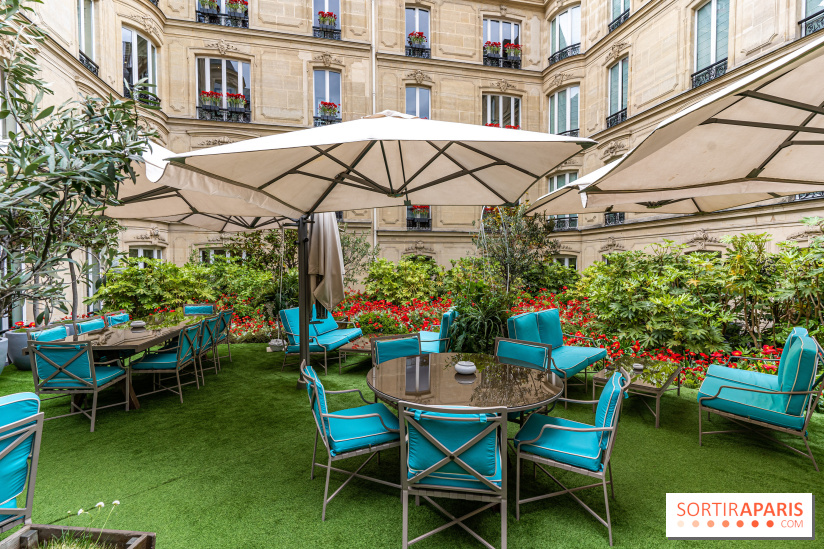 La terrasse cachée du Joy à l'Hôtel Fouquet's 2023 : le jardin de coquelicots - A7C2751