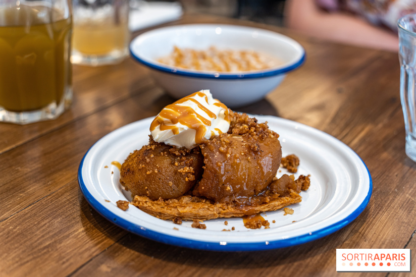 Label Broche restaurant - David Gallienne - Table du Gourmet - Galeries Lafayettes - Top Chef -  tarte tatin
