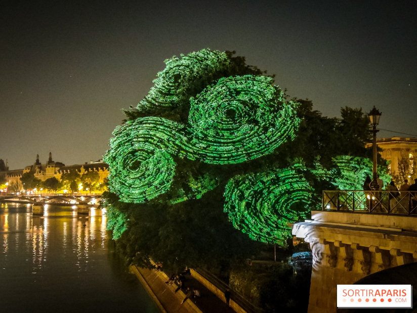 Nuit Blanche 2023 : des projections lumineuses magiques au Square du Vert Galant de l'Île de la Cité