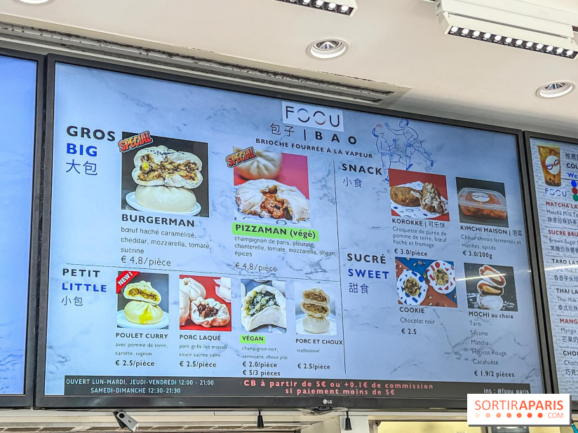 Foou, le bao street food et bubble tea de Saint-Michel à Paris