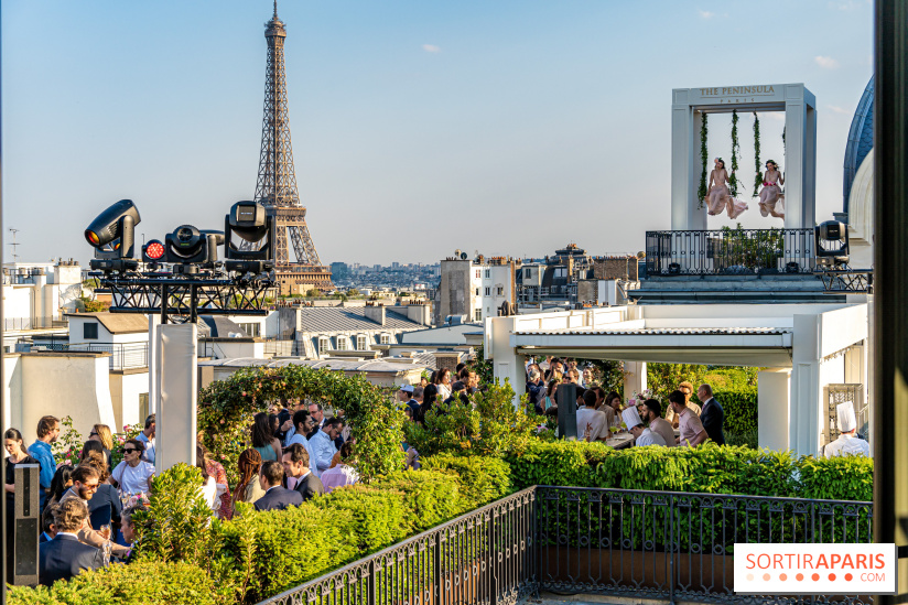 La terrasse en rooftop du Péninsula 2023 - soirée d’inauguration