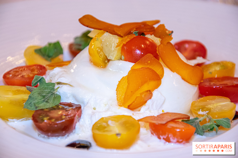 Restaurant Conti burrata tomates poutargue
