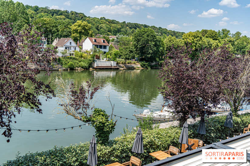 Le Nid, le restaurant-terrasse sur berge à l'Isle-Adam -  vue