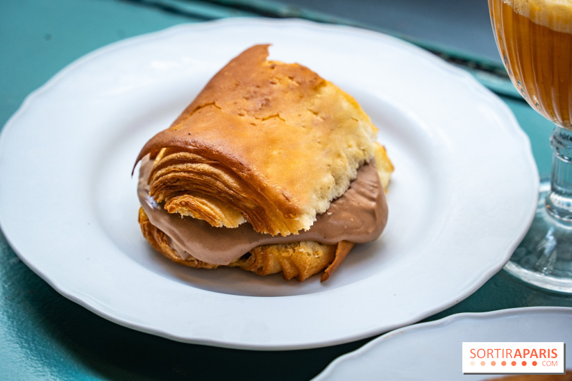 Glace insolite : la glace pain au chocolat de Sain -  A7C7856