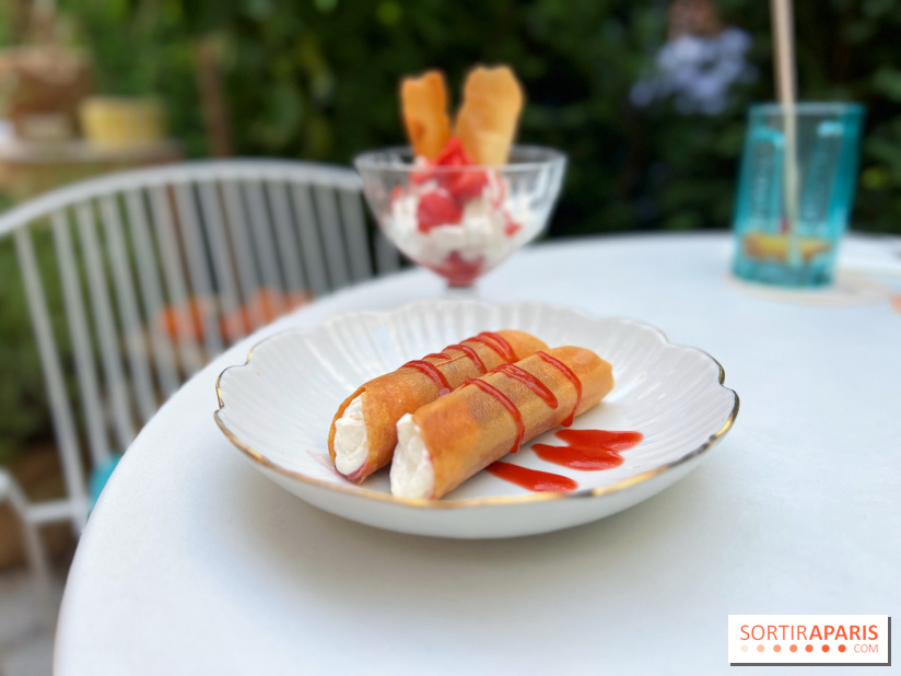 Terrasse Mercatino The Hoxton x Italicus - Cannolo de rhubarbe