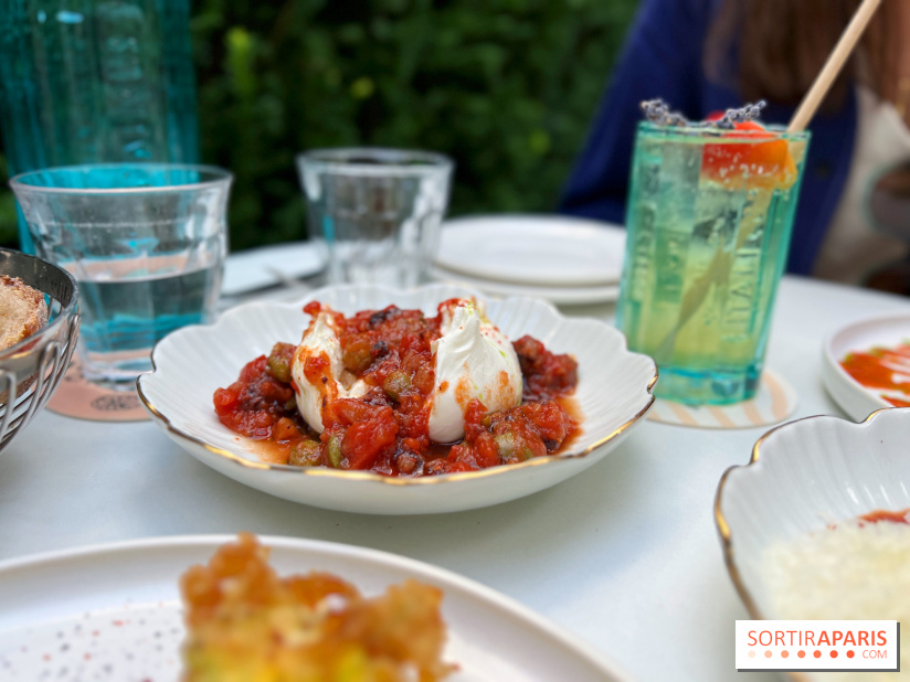Terrasse Mercatino The Hoxton x Italicus - Burrata tomates épicées
