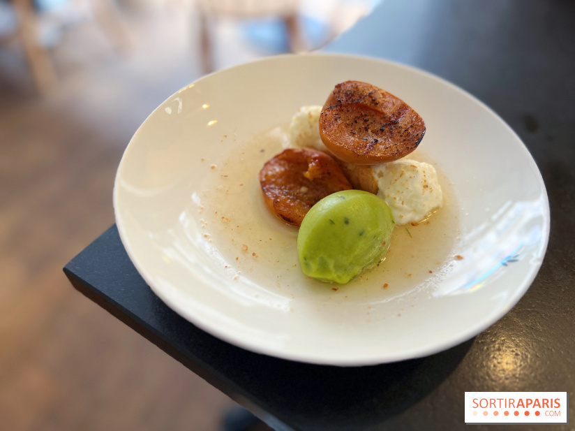 Ardent - Abricots rôtis sorbet estragon