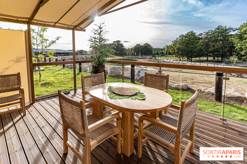 Les lodges de Thoiry - dormir à Thoiry en Terres d'Afrique - Photos -  terrasse