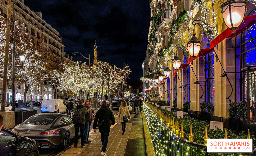 Les illuminations de Noël 2023 de l'Avenue Montaigne - cérémonie et décors féériques