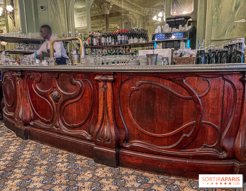 Le Bouillon Julien, la brasserie au sublime décor art nouveau, son menu et ses plats - bar acajou