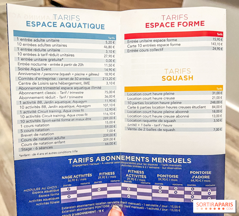 Piscine Pontoise à Paris - Saint-Michel - les photos - tarifs