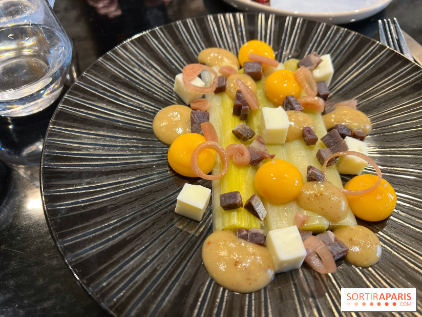 L'Evadé - Poireaux, jaune d'oeuf, cecina, moutarde