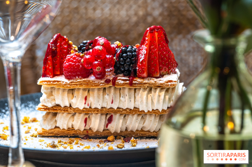 Les Chouettes restaurant - millefeuille