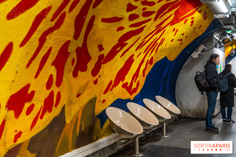 La station de Métro Châtelet re-décoré par des street-artistes