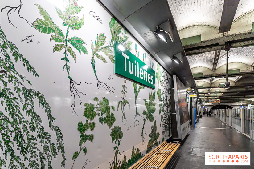 Le Métro Tuileries en mode végétal