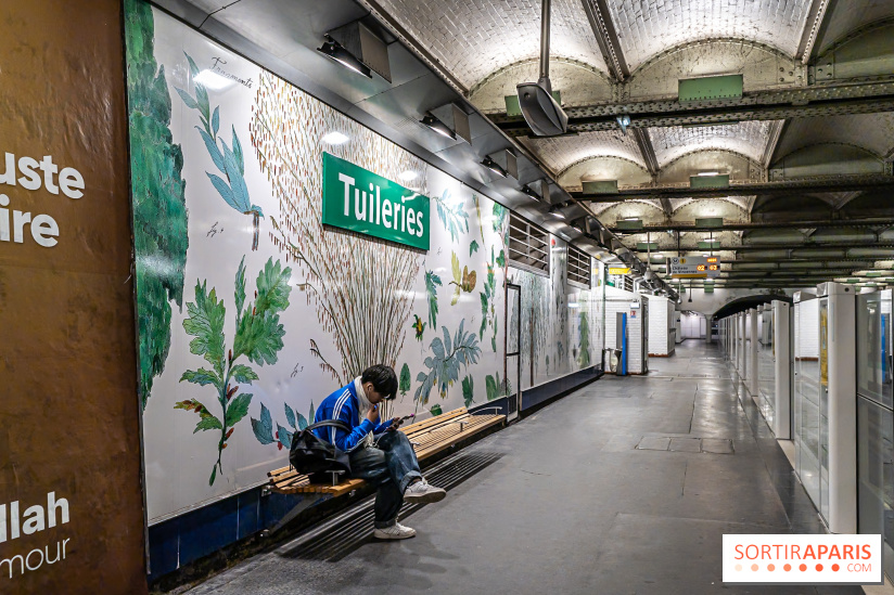 Le Métro Tuileries en mode végétal