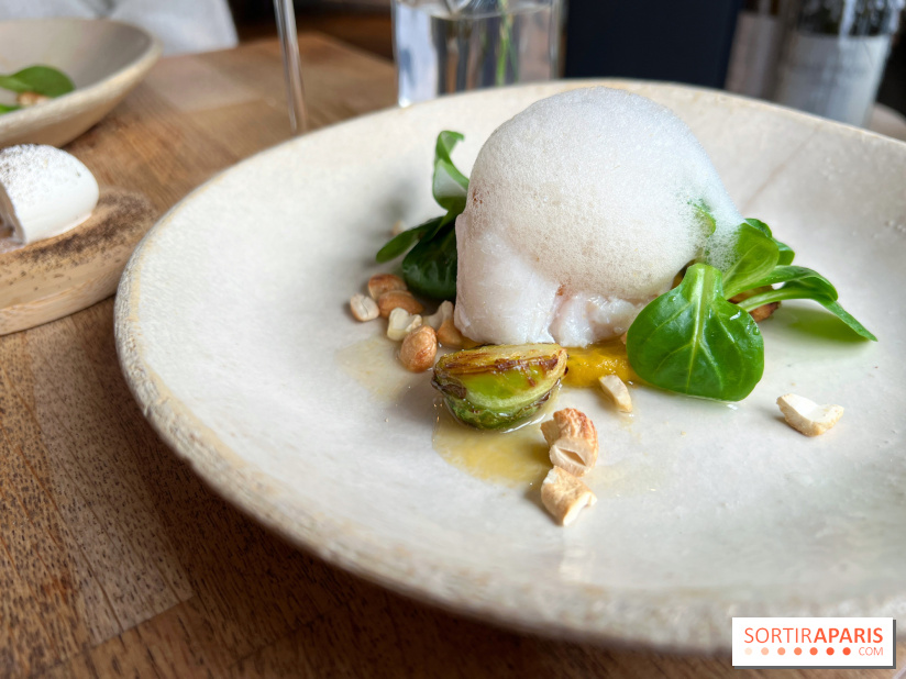 Korus - Cabillaud, choux de Bruxelles, verveine