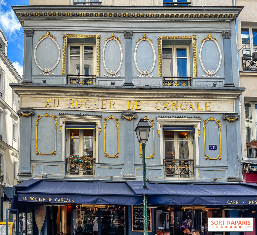 Au Rocher de Cancale, le restaurant historique à la façade bleue rue Montorgueil