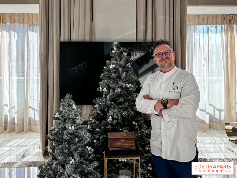 La Buche de Noel et les patisseries du Mandarin Oriental du chef patissier Julien Dugourd 