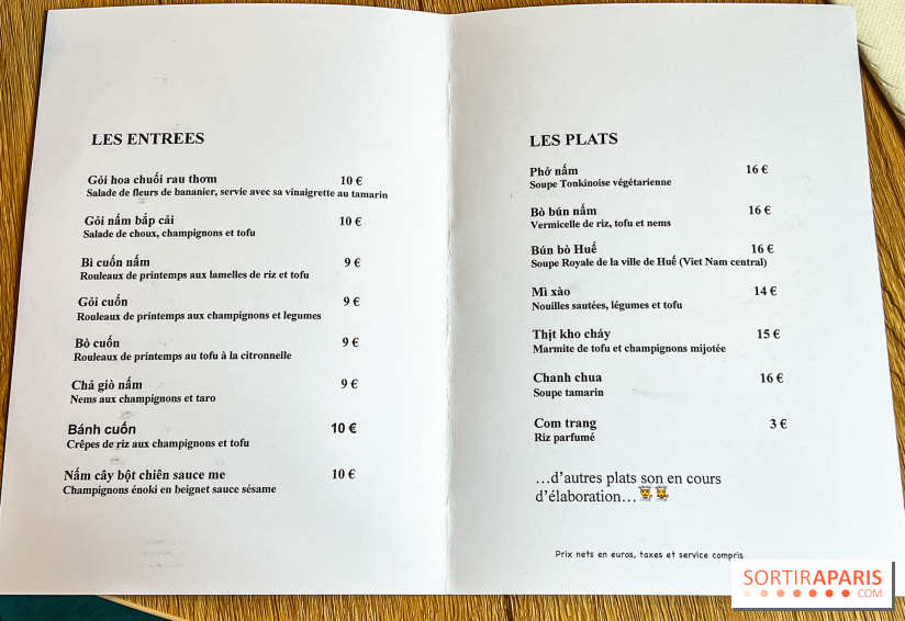 Bêp Việt, le restaurant vietnamien végétarien du 13e, les photos