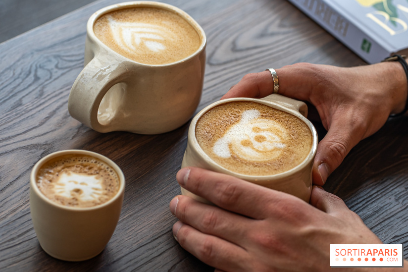 Seven Heaven, le coffee shop dog's friendly et kid's friendly de Paris 11e - café latte